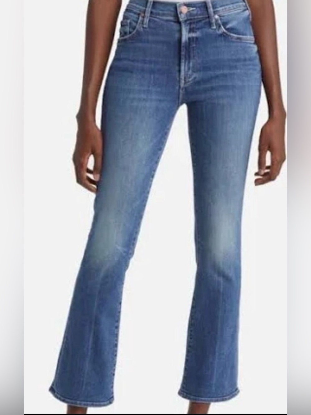 Mother Jeans The Outsider Ankle Walking on Coals High Rise Bootcut Denim 32